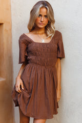 Days By The River Dress Chocolate