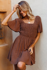 Days By The River Dress Chocolate