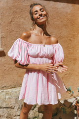 Berry Hearts Dress Pink