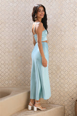 Sweet Haven Maxi Skirt Blue