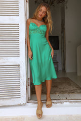 In This Lifetime Midi Dress Green
