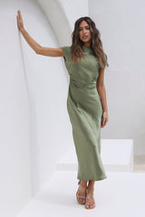 Siren Melody Midi Dress Olive