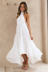 Spring Sunsets Maxi Dress White