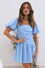 Time Again Dress Blue