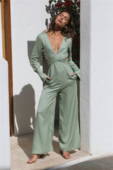 Happy Moments Jumpsuit Sage