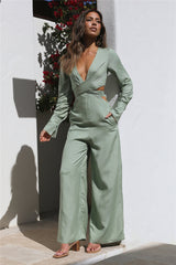 Happy Moments Jumpsuit Sage