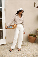 LEE High Baggy Jean Organic White