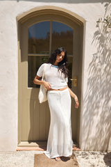 Safe Haven Knit Top White