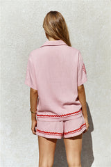 Blushing Beauty Linen Shirt Pink