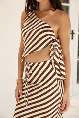 Beach Umbrella Set Brown