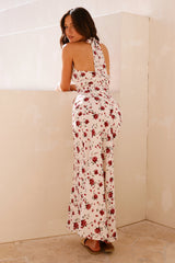 Romanticise Halter Maxi Dress Pink