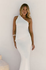 Avani One Shoulder Set White