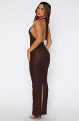 Centre Of Attention Maxi Dress Chocolate