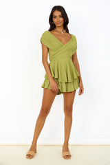 Clumsy Love Romper Apple