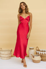 Waiting For You Maxi Dress Red