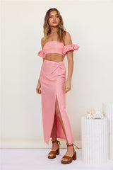 Foremost Maxi Skirt Pink