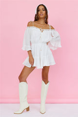 Floating Above Romper White