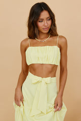 Evolving Heart Crop Top Yellow