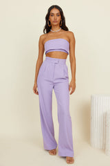 Solaris Crop Top Lilac