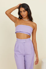 Solaris Crop Top Lilac