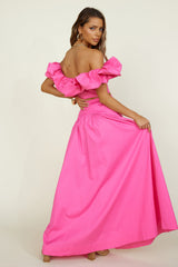 SEVEN WONDERS Savannah Maxi Skirt Fuchsia