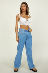 Move With Grace Crop Top White