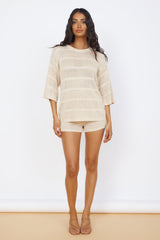 SEVEN WONDERS Samia Top Sand