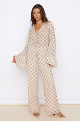 SNDYS Candice Pant Check Print