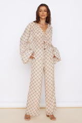 SNDYS Candice Pant Check Print