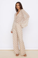 SNDYS Candice Pant Check Print