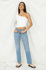 Hand On My Heart Crop Top White