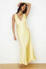 Dreaming Desire Maxi Dress Yellow