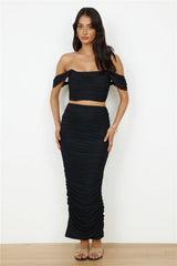 Dance Darling Crop Top Black