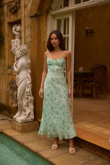Pastel Paradise Maxi Dress Green