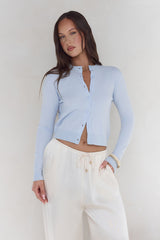 Cardi Season Long Sleeve Cardigan Blue