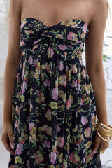 Twirl With Me Strapless Maxi Dress Black