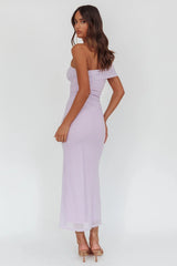 Gala One-Shoulder Maxi Dress Lilac