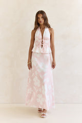 Shining Lights Halter Top Pink