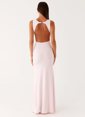Cherry Sky Maxi Dress - Baby Pink