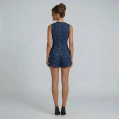 Camille Denim Two-Piece Set