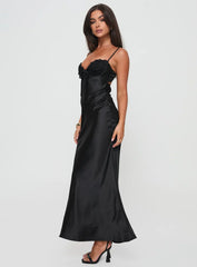 Fadyen Bias Cut Maxi Dress Black