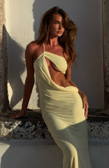 Monaco Moment Maxi Dress Lemon