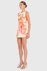 Francie Romper in Hibiscus