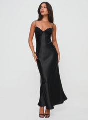 Fadyen Bias Cut Maxi Dress Black