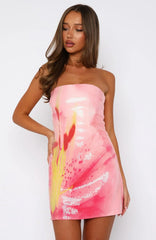 Make Up My Mind Sequin Mini Dress Blossom Petal