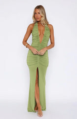 Keep Me Close Maxi Dress Olive