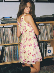 Nellie Mini Dress Yellow Floral Tall