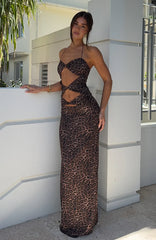 Baby Of Mine Halter Maxi Dress Exotic Spot