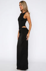 Moonlight Muse Maxi Dress Black