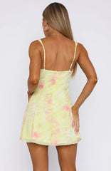 Hazy Day Mini Dress Wild Lemon